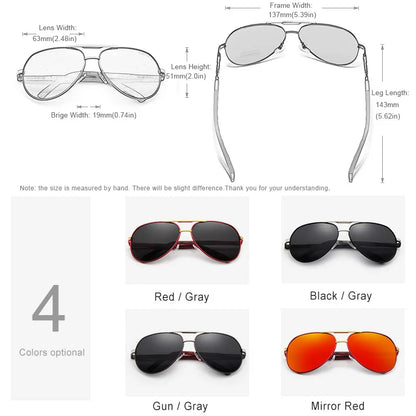 Polarized Aluminum Sunglasses for Men: UV Protection