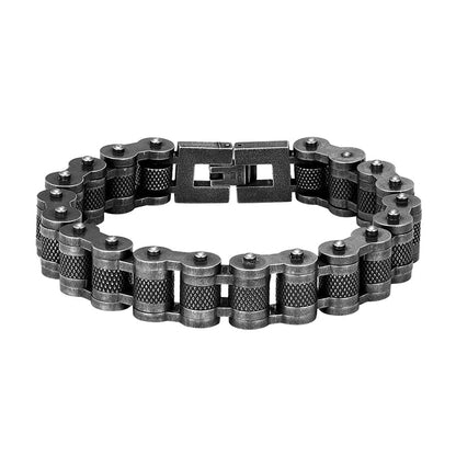 Retro Stainless Steel Motorcycle Bracelet