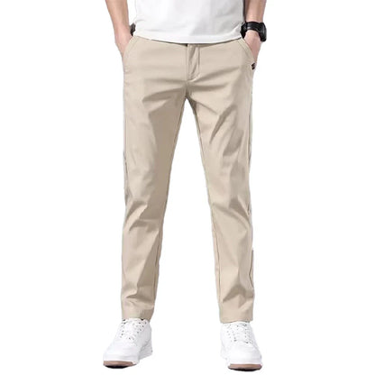 Slim Fit Stretch Chino Trousers for Men