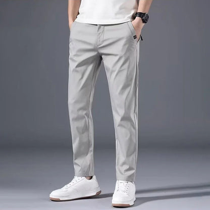 Stretch Chino Trousers: Slim Fit Fashion for Men