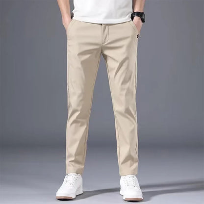 Stretch Chino Trousers: Slim Fit Fashion for Men